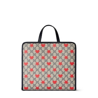 Borsa shopping bambino in tessuto GG stampato
