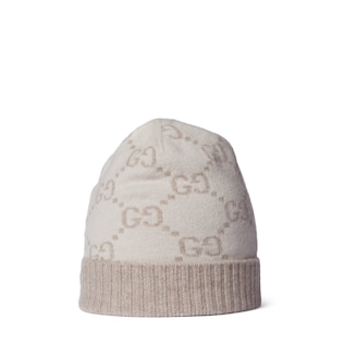 GG cashmere jacquard hat