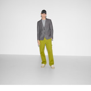 GG wool flannel jacket