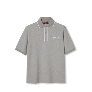 Cotton piquet polo shirt