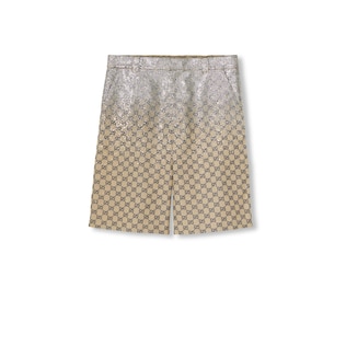 Shorts in tessuto GG con cristalli