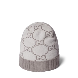 Bonnet en jacquard de cachemire GG