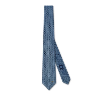 Cravatta in jacquard di seta con Morsetto