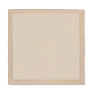 Laminated printed silk twill carré