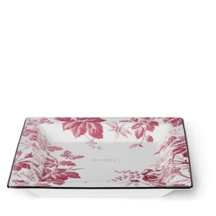 Herbarium print large trinket tray