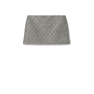 Embroidered GG wool tweed mini skirt