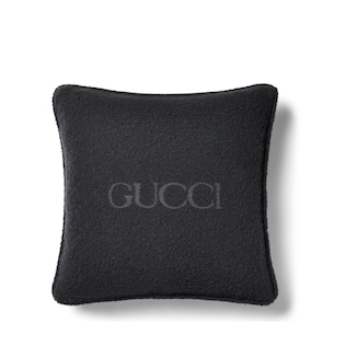 وسادة من صوف بوكليه مع شعار Gucci
