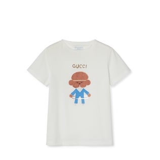 Kinder-T-Shirt aus Baumwolle mit Print