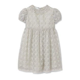Children's GG cotton lamé dress