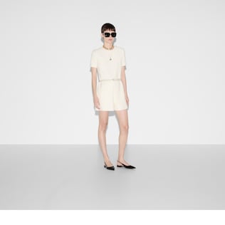 Wool bouclé jumpsuit