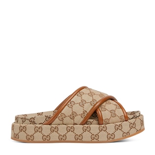 Sandales GG compensées pour femme