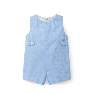 Baby cotton overall with GG Shadow