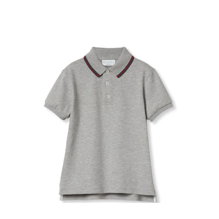Children's cotton polo top with Web