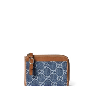 GG Emblem zip card case