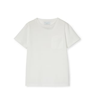 Camiseta infantil de algodón con bordado
