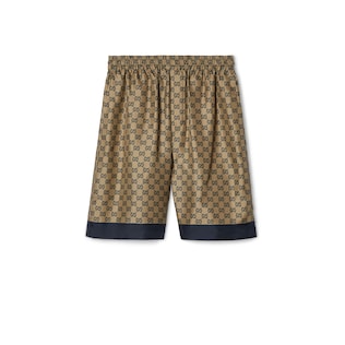 Short en twill de soie avec imprimé