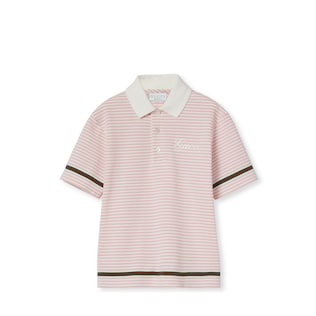 Children's embroidered cotton polo