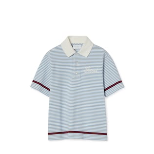 Children's embroidered cotton polo shirt