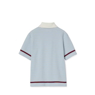 Children's embroidered cotton polo shirt