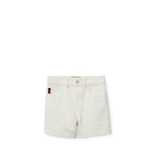Baby GG denim shorts with Web
