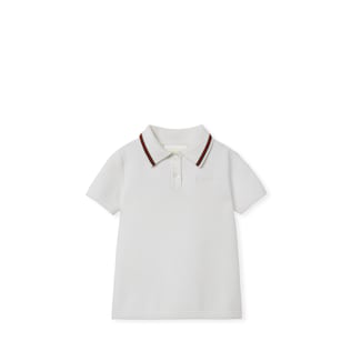 Baby embroidered cotton polo dress