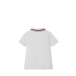 Baby embroidered cotton polo dress