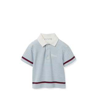 Baby embroidered cotton polo shirt