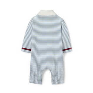 Baby embroidered cotton one-piece