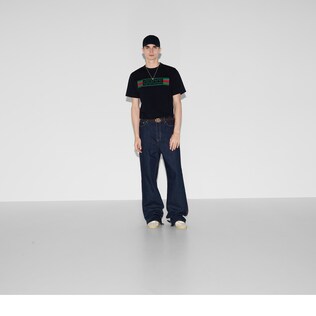 Cotton jersey T-shirt with print