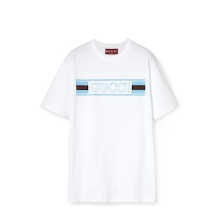 Cotton jersey T-shirt with print