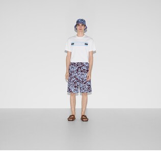 Cotton jersey T-shirt with print