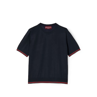 Camiseta de cashmere de seda extrafino