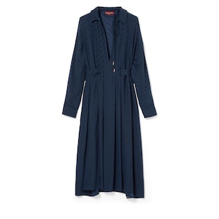 GG and chain silk jacquard dress