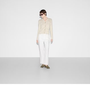 Straight fit denim pants