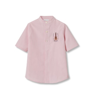 Chemise enfant en coton brodé