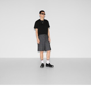 Cotton jersey T-shirt with embroidery