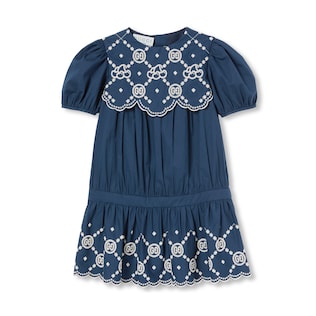 Children's embroidered cotton dress