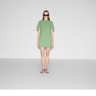 Cotton bouclé mini dress