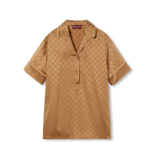 GG satin shirt