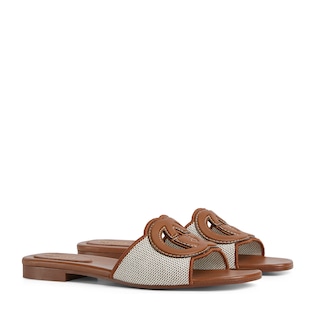 Women's slide sandal with Interlocking G