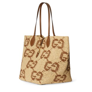 Woven large tote bag
