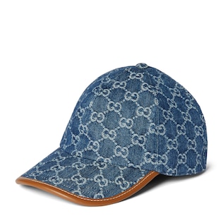 GG denim baseball hat
