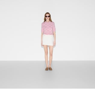 GG wool bouclé jacquard top