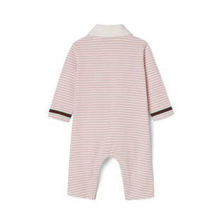 Baby embroidered cotton one-piece