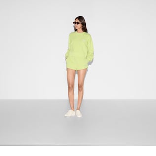 Embroidered cotton jersey sweatshirt