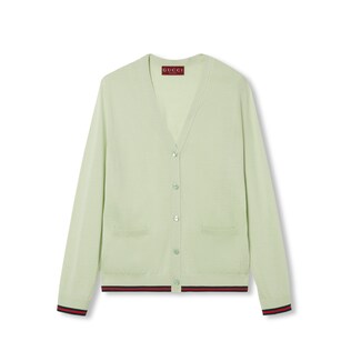 Extra fine cashmere silk cardigan