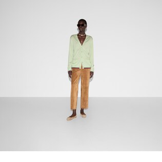 Extra fine cashmere silk cardigan