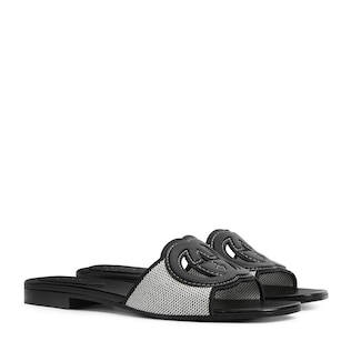 Women's slide sandal with Interlocking G