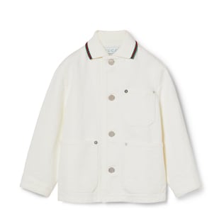 Children's GG denim jacket with Web