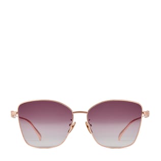 Gafas de sol mariposa con puente bajo